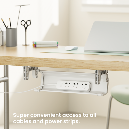 Easy-to-Open Under Desk Cable Tray CC11-11 Streamline Cable Management with Ease from china(chinese)