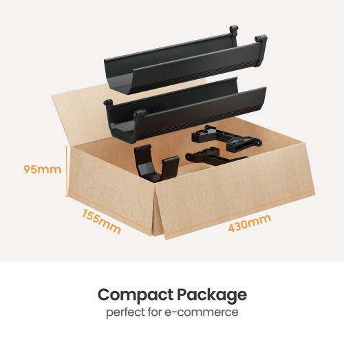 Large Easy-to-Open Under Desk Cable Tray CC11-11A Maximize Cable Storage and Accessibility from china(chinese)