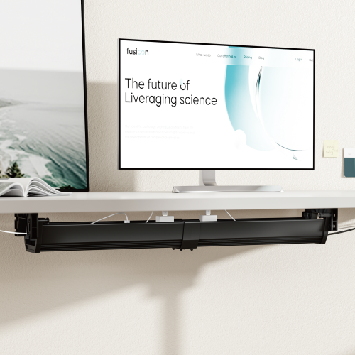 Large Easy-to-Open Under Desk Cable Tray CC11-11A Maximize Cable Storage and Accessibility from china(chinese)