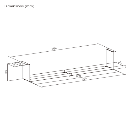 Long Compact Under-Desk Cable Tray CC11-12-2  from china(chinese)
