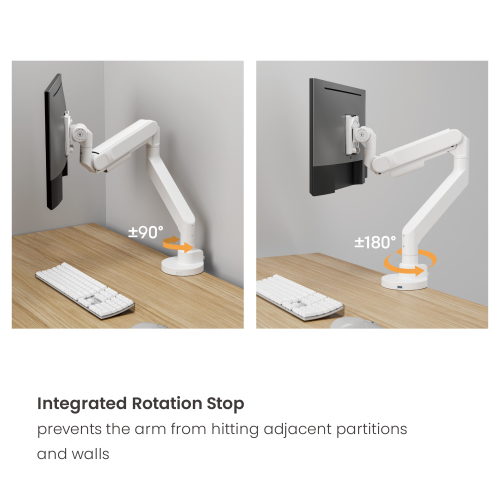 Future-Proof Heavy-Duty Gas Spring Monitor Arm with USB Ports LDT92-C012UC For Heavy and Oversized 24"~57" Monitors from china(chinese)