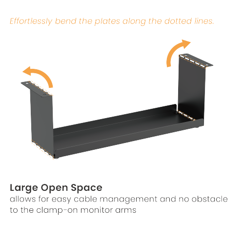 Compact Under-Desk Cable Tray CC11-12-1  from china(chinese)