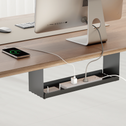 Compact Under-Desk Cable Tray