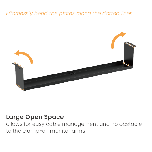 Long Compact Under-Desk Cable Tray CC11-12-2  from china(chinese)