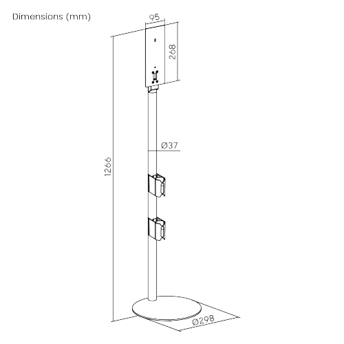 Vacuum Floor Stand for Dyson Vacuums HAB-06N Compatible with Dyson Gen5, V6, V7, V8, V10, V11, V12, V15 from china(chinese)
