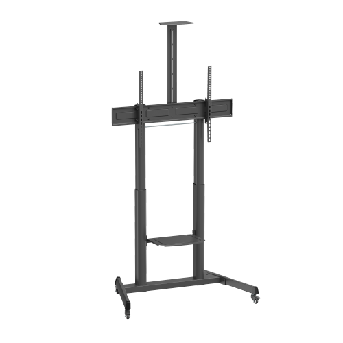 Telescope Height-Adjustable Steel TV Cart with Crank Handle TTL17H-610TW  For Most 60"-100" Displays from china(chinese)
