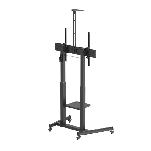 Telescope Height-Adjustable Steel TV Cart with Crank Handle TTL17H-610TW  For Most 60"-100" Displays from china(chinese)