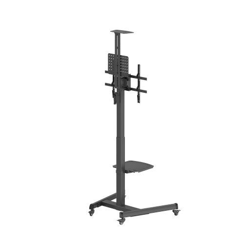 Telescope Height-Adjustable Steel TV Cart with Crank Handle TTV17H-46TW For most 37"-70" Displays from china(chinese)