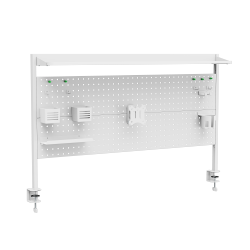 Clamp-On Multi-Purpose Pegboard Organizer Shelf (for 1400mm Desktops)