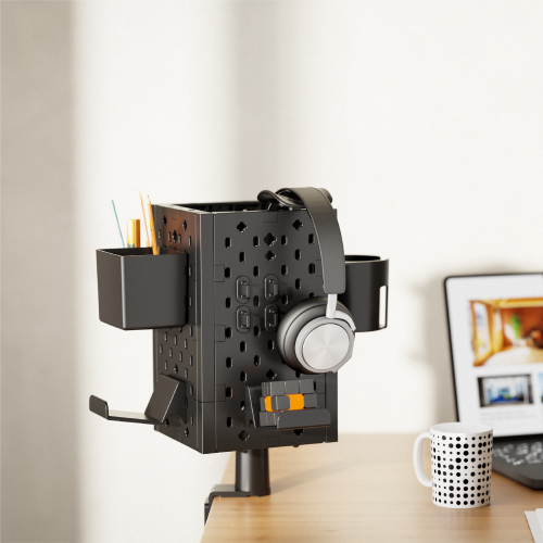 4-Piece Desk Mounted Rotating Pegboard HPS06-3 For Headphones, Controllers and More from china(chinese)