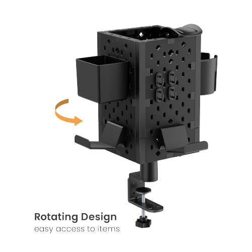 4-Piece Desk Mounted Rotating Pegboard HPS06-3 For Headphones, Controllers and More from china(chinese)