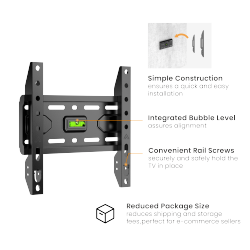 Compact Super Economy  Fixed TV Wall Mount