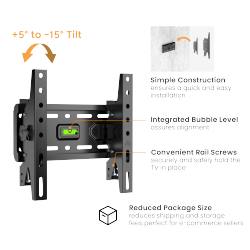 Compact Super Economy Tilt TV Wall Mount