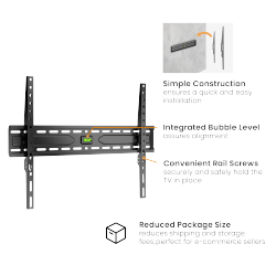 Large Super Economy Fixed TV Wall Mount