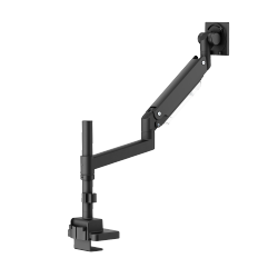 Super Heavy-Duty Pole-Mounted Gas Spring Monitor Arm with USB-A and USB-C Ports