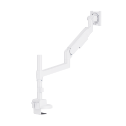 Future-Proof Heavy-Duty Pole-Mounted Gas Spring Monitor Arm with USB-A/USB-C Ports