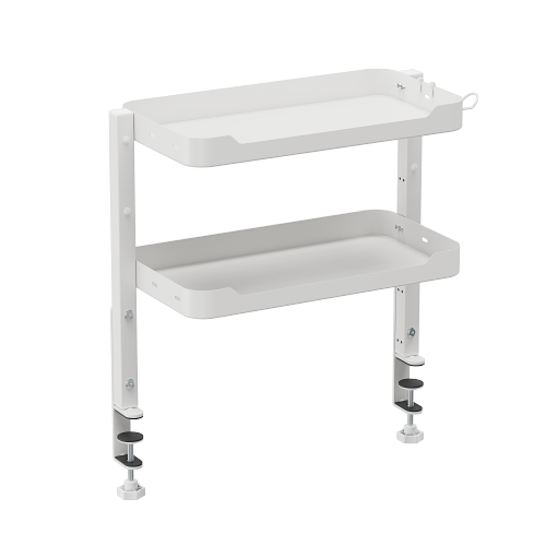 Clamp-On Organizer Shelf DET06-01 Maximize Your Space: On-Desk & Under-Desk Installation from china(chinese)