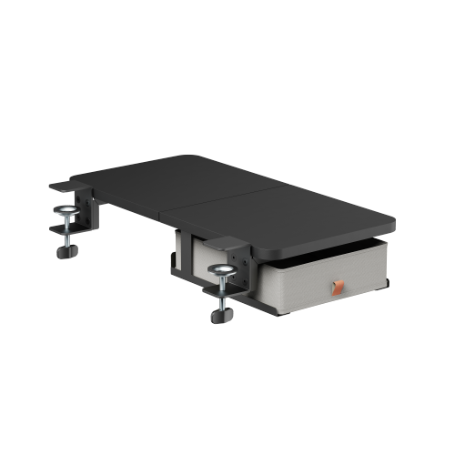 Desk Extension Tray with Storage Drawer (Standard Surface) DET07-02S Expand Your Workspace with Integrated Storage from china(chinese)