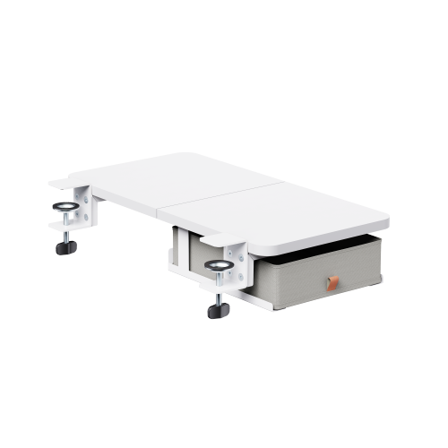 Desk Extension Tray with Storage Drawer (Standard Surface) DET07-02S Expand Your Workspace with Integrated Storage from china(chinese)