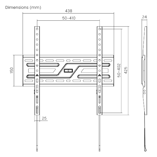 Large-Screen Compact Fixed TV Wall Mount KL38-44F  from china(chinese)