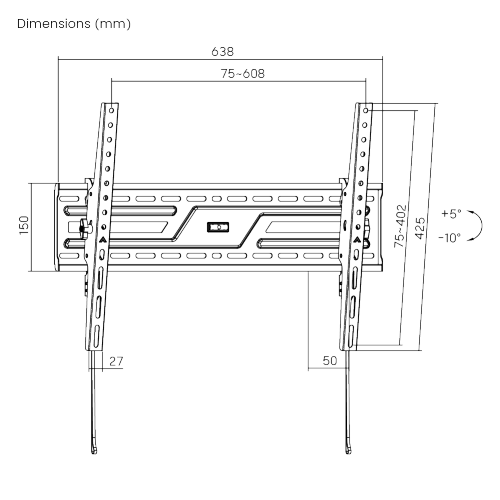 Large-Screen Medium Tilt TV Wall Mount KL38-46T  from china(chinese)