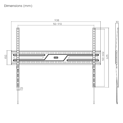 Large-Screen Large Fixed TV Wall Mount KL38-69F  from china(chinese)