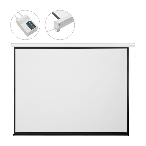 Economy/Budget Electric Projection Screen-86’’ /4:3 PEAC86 For education, commercial presentations or residential home cinema from china(chinese)