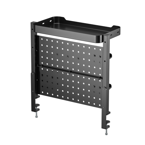 Clamp-On Organizer Shelf with Pegboard Kits DET06-02 Maximize Your Space: On-Desk & Under-Desk Installation from china(chinese)