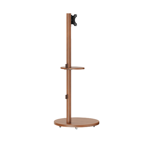 Bonhomie Wood Mobile Display Stand FS38W-11TW For most 17"-37" Displays from china(chinese)