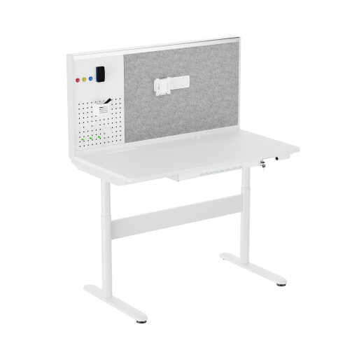 Mobile Dual-Motor Sit-Stand Desk with Multifunctional Divider MST01-H All-in-One Workspace Revolution from china(chinese)