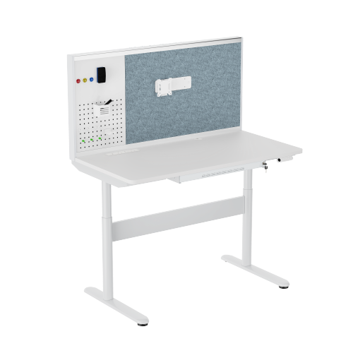 Mobile Dual-Motor Sit-Stand Desk with Multifunctional Divider MST01-H All-in-One Workspace Revolution from china(chinese)