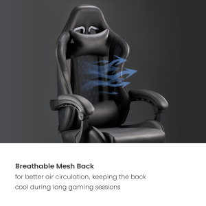 Comfy Mesh Back Heavy-Duty Gaming Chair