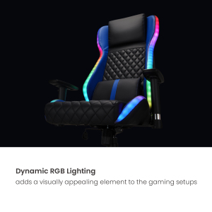 Comfy PVC Leather Gaming Chair with RGB Lighting