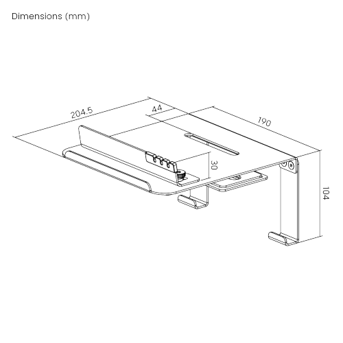 Reinforcement Mounting Plate Kit with Phone Holder XMA13-01 Conveniently organizes your desktops from china(chinese)