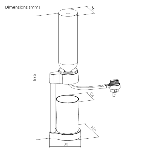 Universal Desktop Auto-Watering Systems AWS01-1C Compatible with most round-hole indoor gardening systems (33- 34mm hole size) on the market from china(chinese)