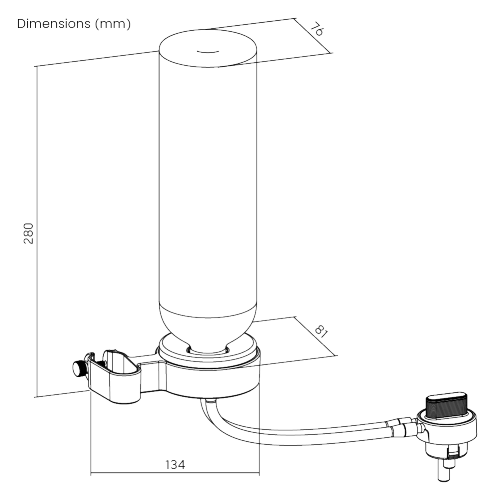 Clamp-On Auto-Watering Systems  AWS01-2H Compatible with LUMI’s HGS03-2SB/ 3SB floor stand gardening systems from china(chinese)