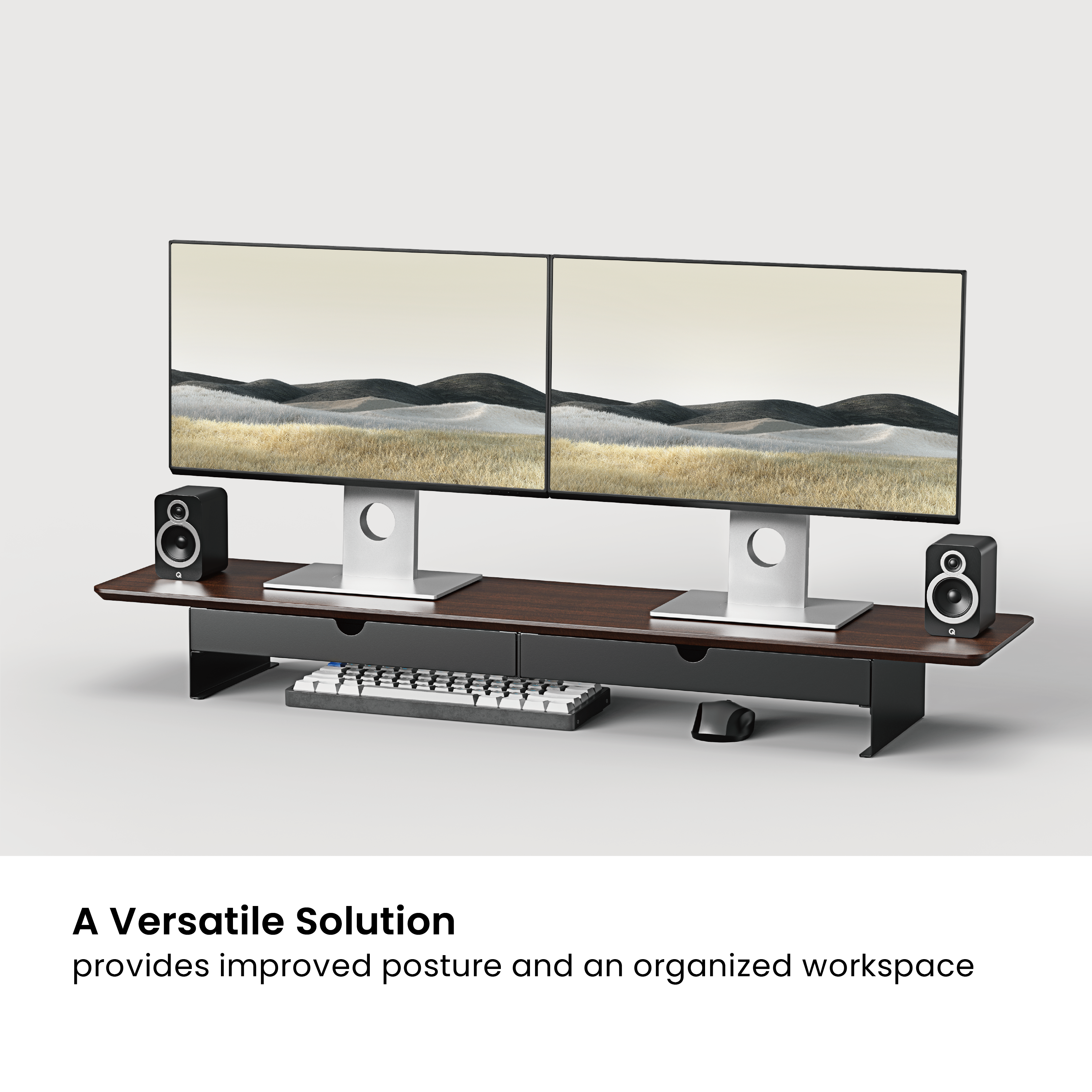 Large Heavy-Duty Monitor Riser with 2-Drawer Supplier and Manufacturer ...