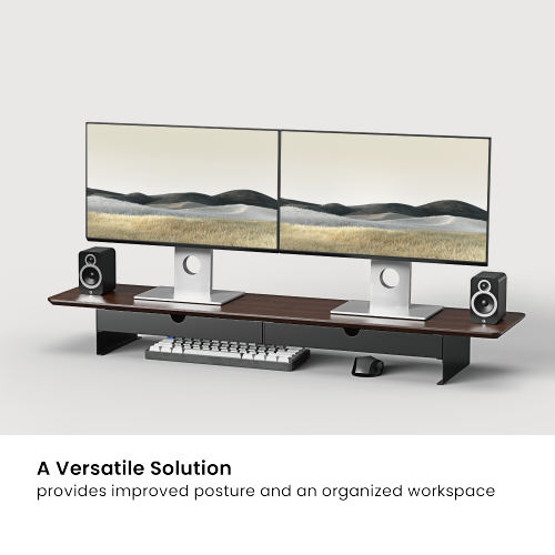 Large Heavy-Duty Monitor Riser with 2-Drawer STB26-04  from china(chinese)