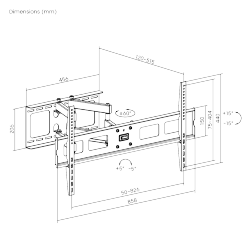 Classic Heavy-duty Articulating TV Wall Mount