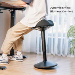 Ergonomic Height-Adjustable Wobble Stool