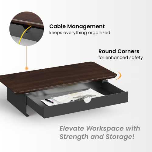 Compact Heavy-Duty Monitor Riser with Drawer STB26-02  from china(chinese)