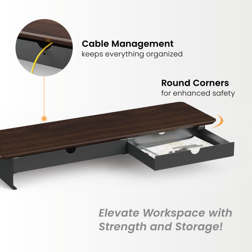 Medium Heavy-Duty Monitor Riser with 2-Drawer STB26-03  from china(chinese)