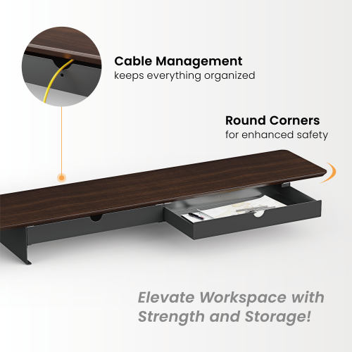 Large Heavy-Duty Monitor Riser with 2-Drawer STB26-04  from china(chinese)