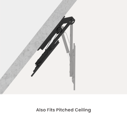 Large Smart Electric TV Ceiling Mount for Flat & Pitched Ceilings PLB-M0748 Fits TV sizes up to 86" & moves quietly with a premium motor and electric push rod from china(chinese)