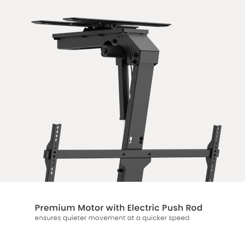 Large Smart Electric TV Ceiling Mount with Swivel Design & Double Stud Installation Option PLB-M0748DS  Fits TV sizes up to 86" & collision avoidance system available from china(chinese)