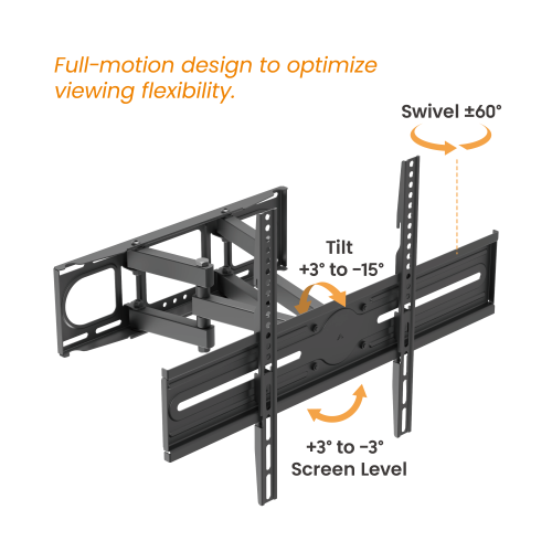 SUPER ECONOMY FULL-MOTION TV MOUNT LPA85-466 Fits TV sizes up to 80" from china(chinese)