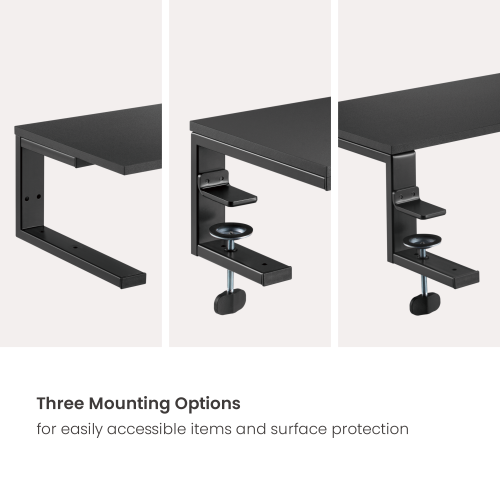 Large Size Versatile Desktop Riser STB-173-03 Allows Side Clamp, Top Clamp, and Freestanding   from china(chinese)