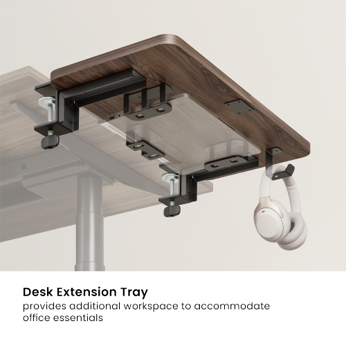 Desk Extension Tray with Storage Holders (Standard Surface) DET07-01S Expand Your Workspace with Integrated Storage from china(chinese)