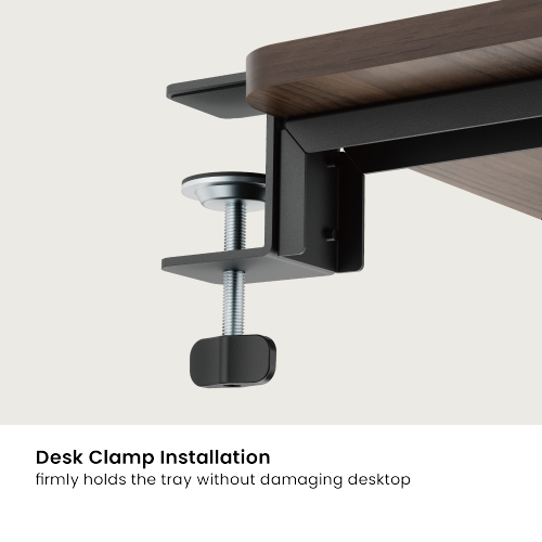 Desk Extension Tray with Storage Holders (Large Surface) DET07-01L Expand Your Workspace with Integrated Storage from china(chinese)