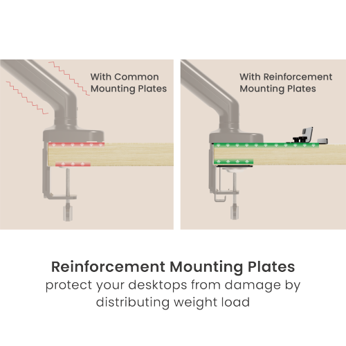 Reinforcement Mounting Plate Kit with Phone Holder XMA13-01 Conveniently organizes your desktops from china(chinese)